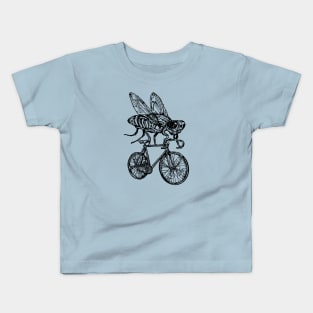 SEEMBO Fly Cycling Bicycle Bicycling Biking Riding Fun Bike Kids T-Shirt